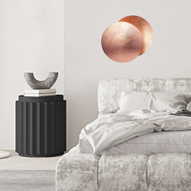 Contemporary Nordic Round Iron LED Wall Sconce Lamp