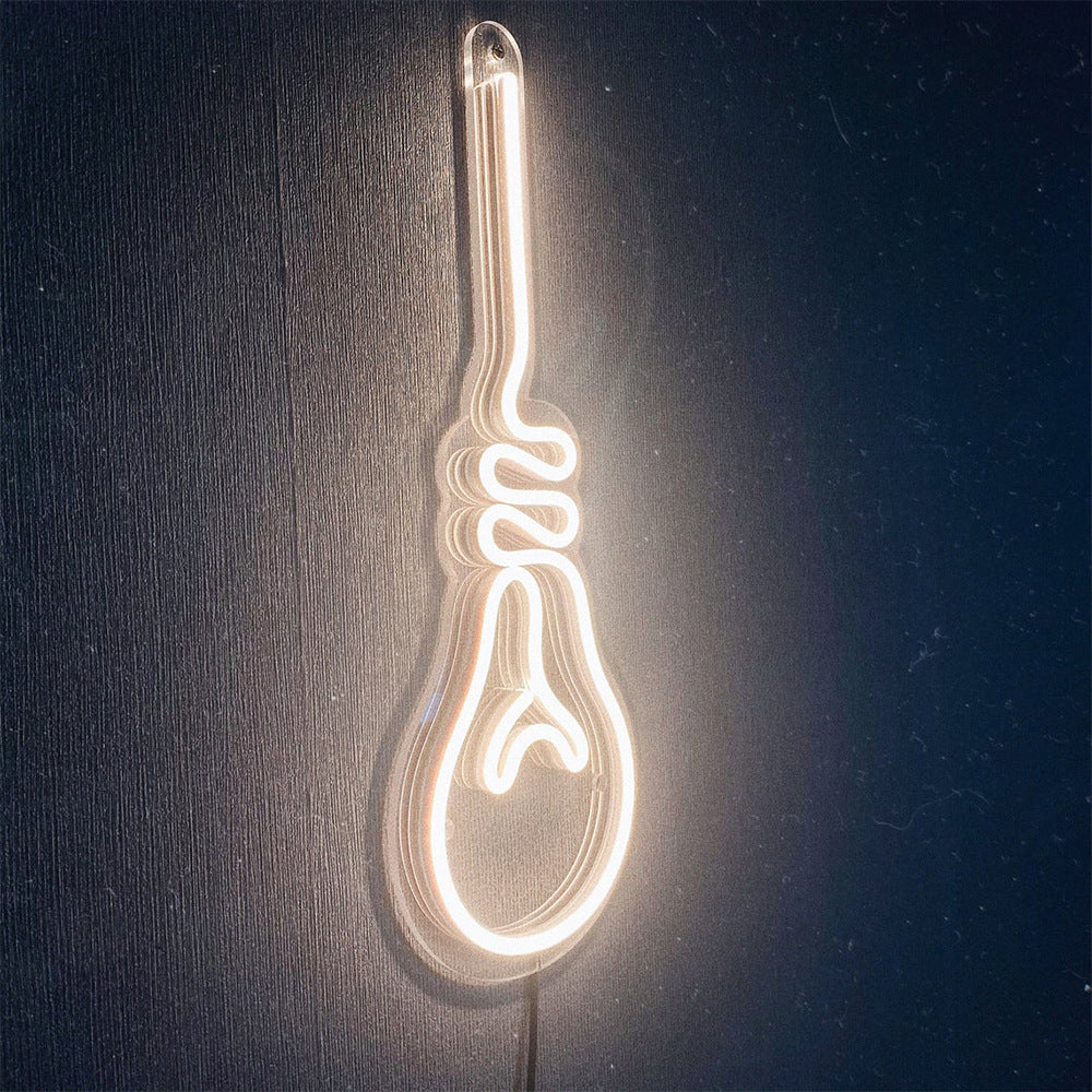 Contemporary Creative Guitar Acrylic LED Wall Sconce Lamp