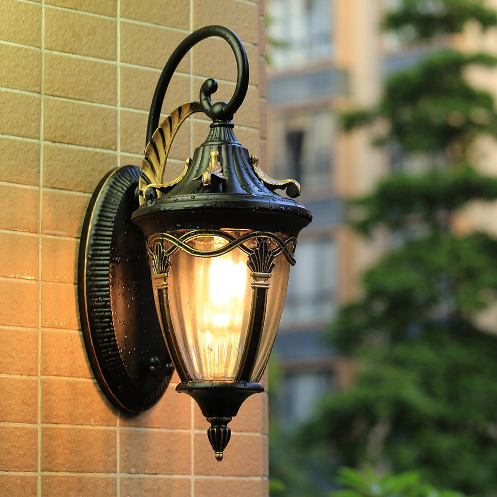 European Column Aluminum 1-Light Wall Sconce Lamp