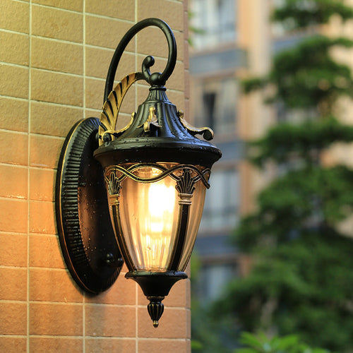 European Column Aluminum 1-Light Wall Sconce Lamp