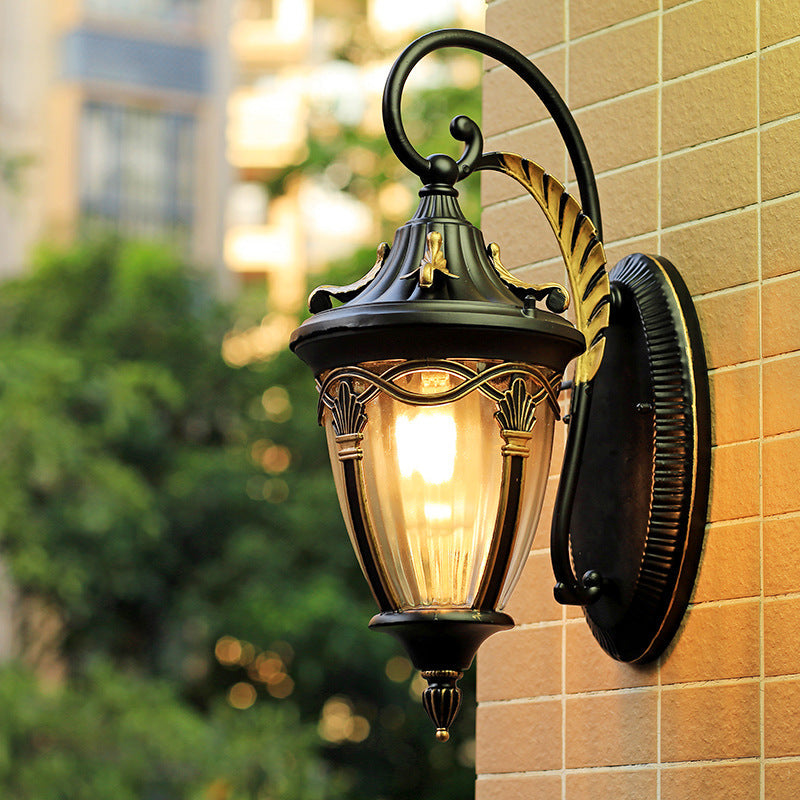 European Column Aluminum 1-Light Wall Sconce Lamp