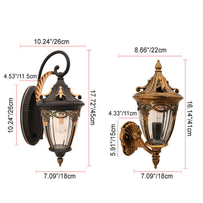 European Column Aluminum 1-Light Wall Sconce Lamp