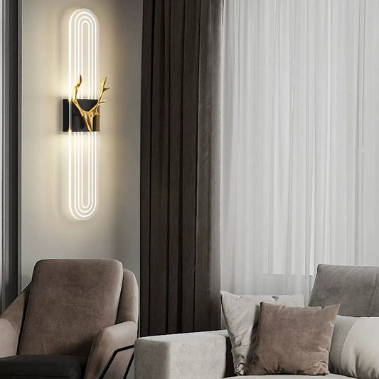 Nordic Rectangular Aluminum Acrylic LED Wall Sconce Lamp