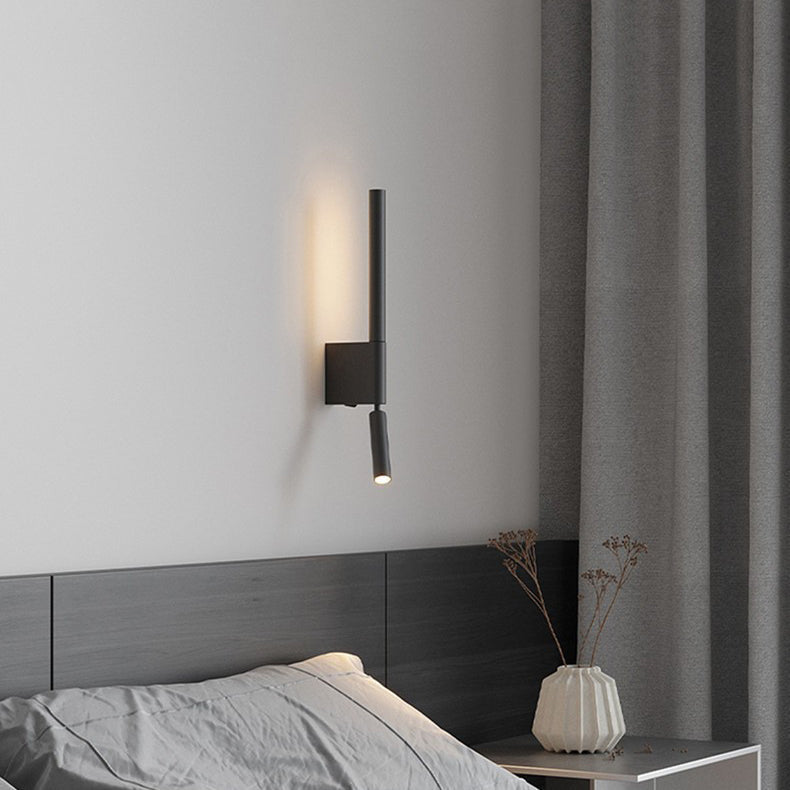 Modern Minimalist Column Iron Acrylic LED Wall Sconce Lamp