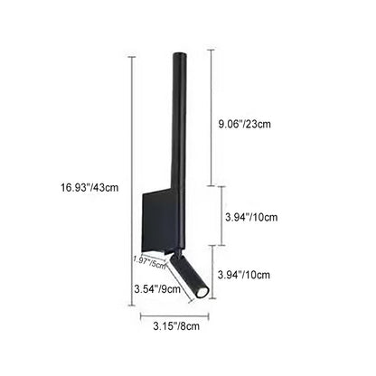 Modern Minimalist Column Iron Acrylic LED Wall Sconce Lamp
