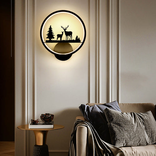 Nordic Round Iron Silicone LED Wall Sconce Lamp