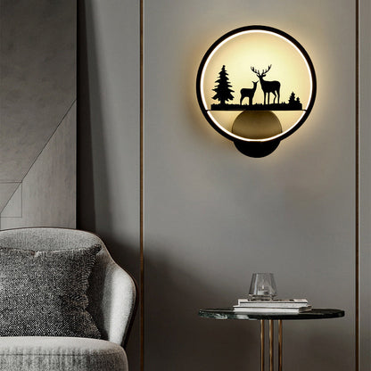Nordic Round Iron Silicone LED Wall Sconce Lamp