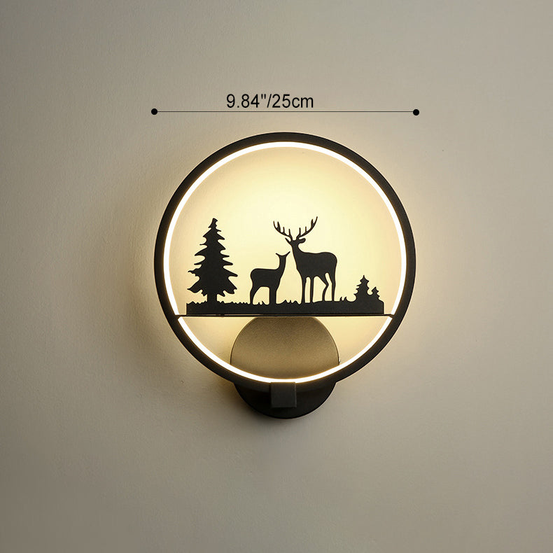 Nordic Round Iron Silicone LED Wall Sconce Lamp