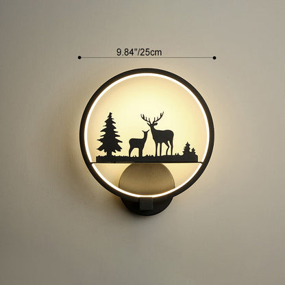 Nordic Round Iron Silicone LED Wall Sconce Lamp