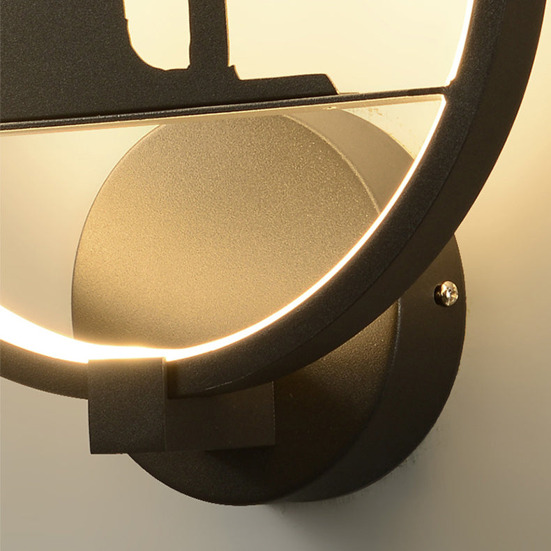 Nordic Round Iron Silicone LED Wall Sconce Lamp