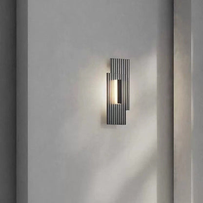 Deco Rectangular Vertical Strip Iron LED Wall Sconce Lamp
