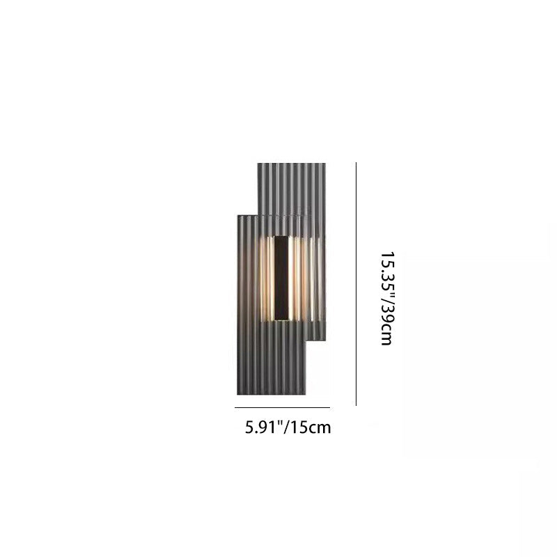 Deco Rectangular Vertical Strip Iron LED Wall Sconce Lamp