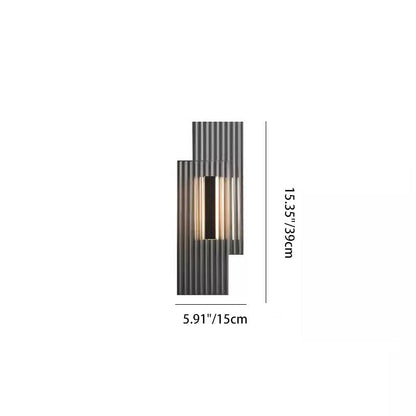 Deco Rectangular Vertical Strip Iron LED Wall Sconce Lamp