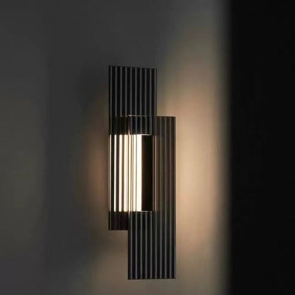 Deco Rectangular Vertical Strip Iron LED Wall Sconce Lamp