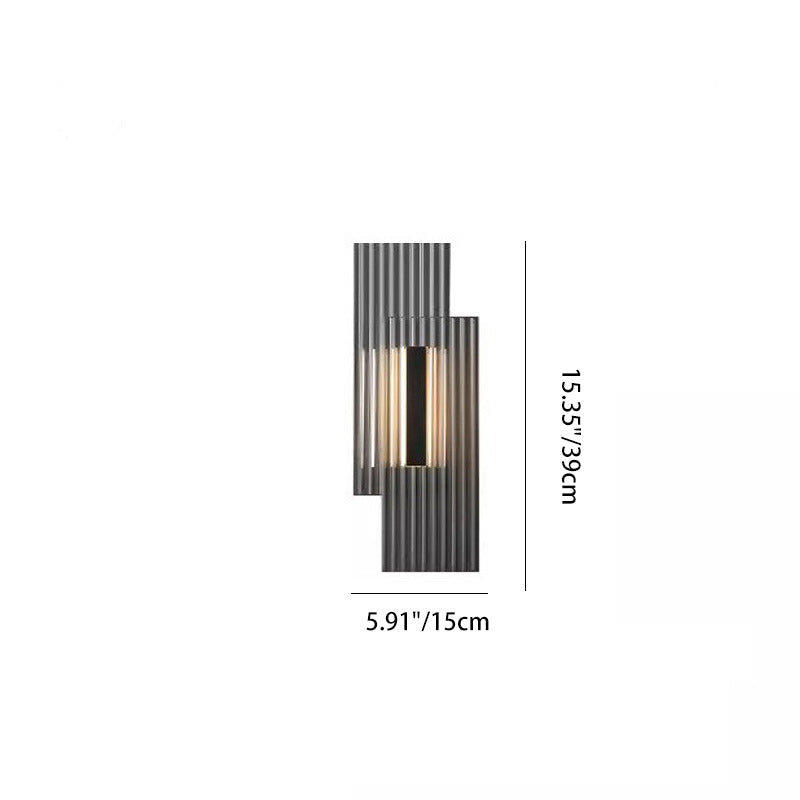 Deco Rectangular Vertical Strip Iron LED Wall Sconce Lamp