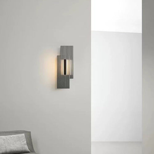 Deco Rectangular Vertical Strip Iron LED Wall Sconce Lamp