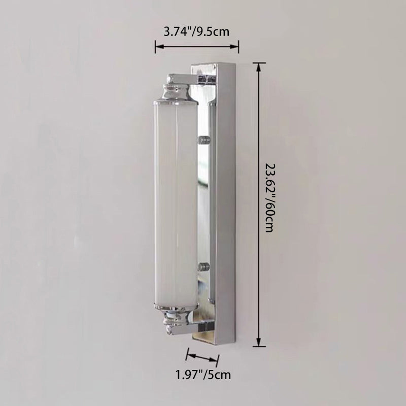 Minimalist Cylindrical Iron Acrylic LED Wall Sconce Lamp