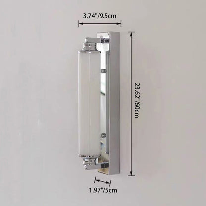 Minimalist Cylindrical Iron Acrylic LED Wall Sconce Lamp