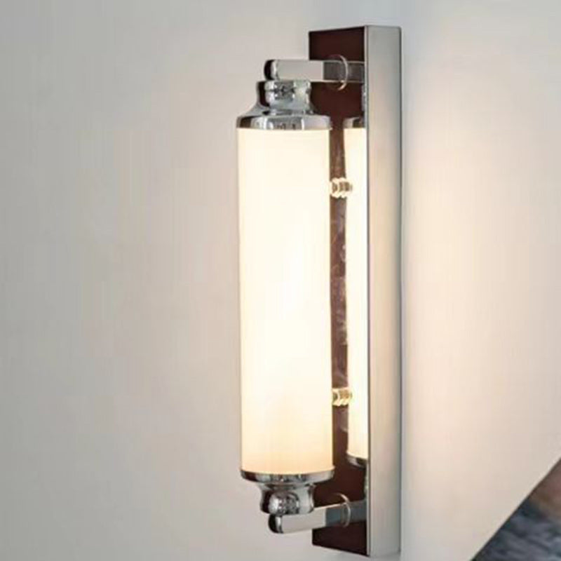 Minimalist Cylindrical Iron Acrylic LED Wall Sconce Lamp