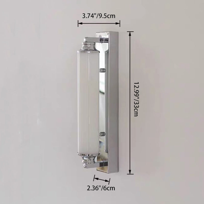 Minimalist Cylindrical Iron Acrylic LED Wall Sconce Lamp