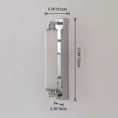 Minimalist Cylindrical Iron Acrylic LED Wall Sconce Lamp