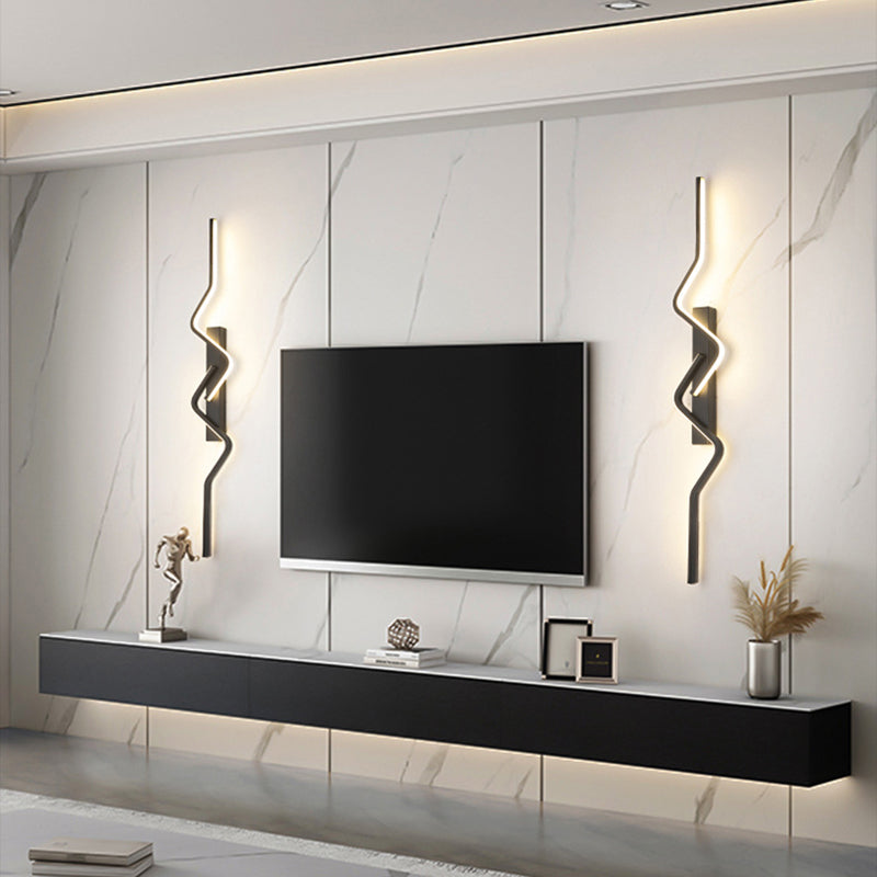 Vertical Aluminum PVC Iron Silicone LED Wall Scone Lamp