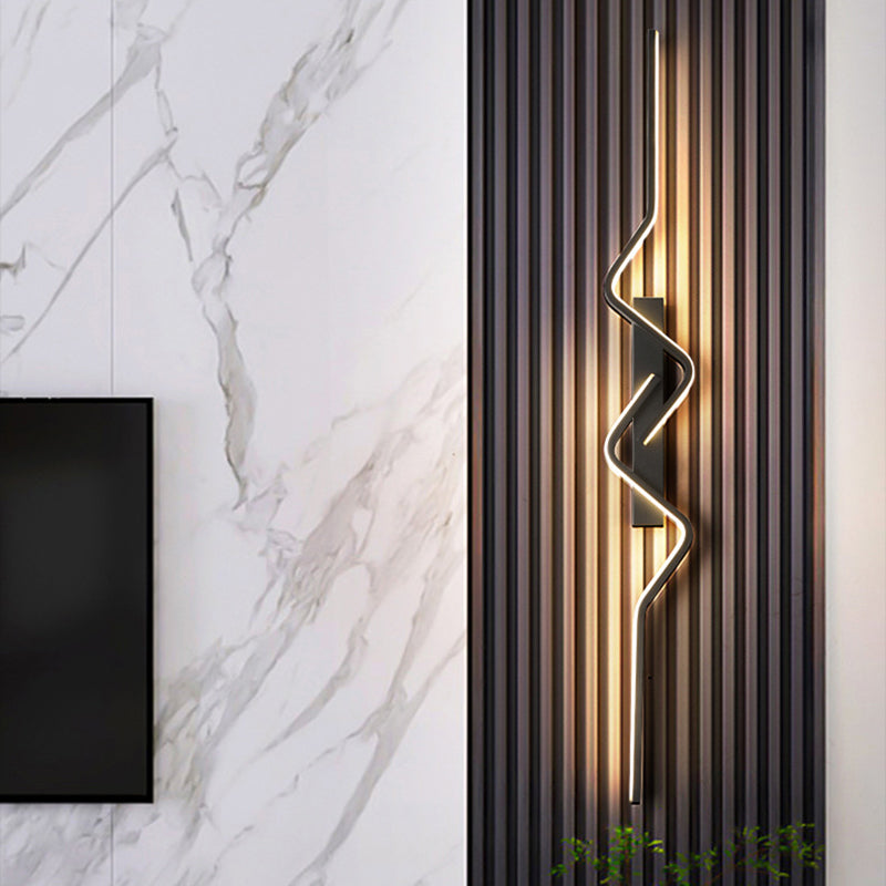 Vertical Aluminum PVC Iron Silicone LED Wall Scone Lamp