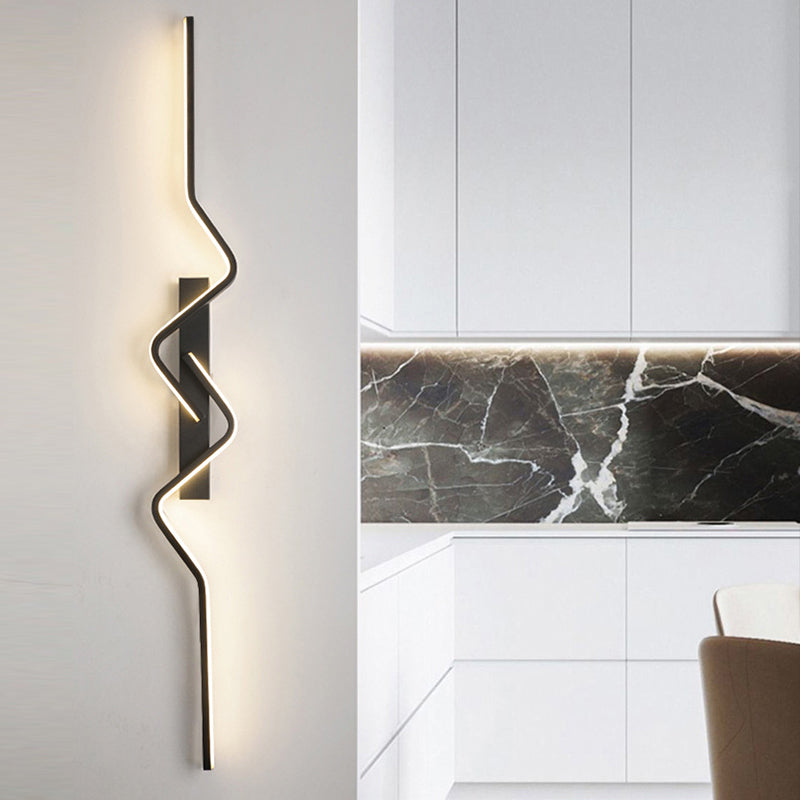 Vertical Aluminum PVC Iron Silicone LED Wall Scone Lamp
