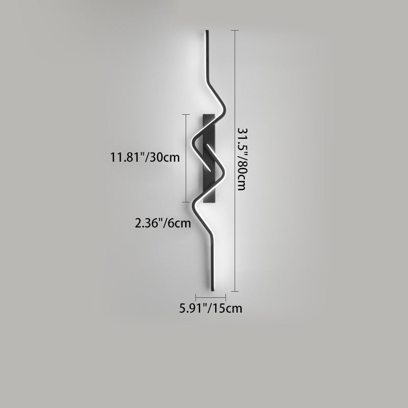 Vertical Aluminum PVC Iron Silicone LED Wall Scone Lamp