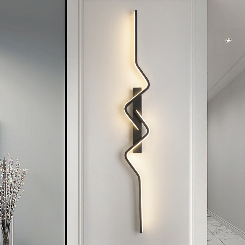 Vertical Aluminum PVC Iron Silicone LED Wall Scone Lamp