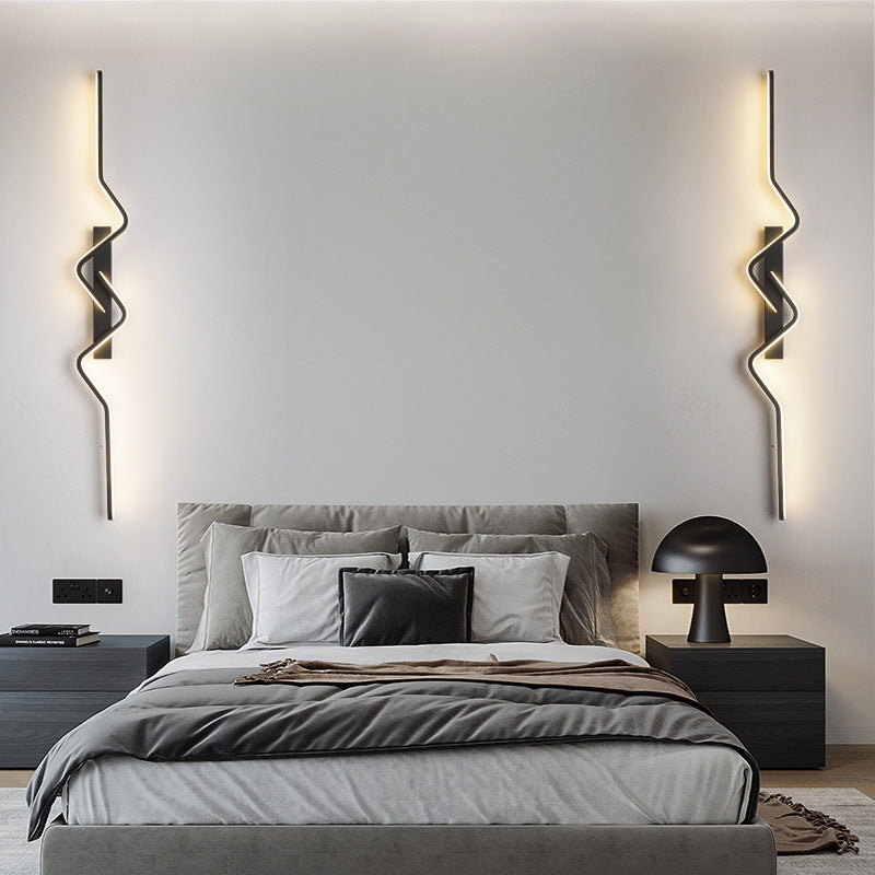 Vertical Aluminum PVC Iron Silicone LED Wall Scone Lamp
