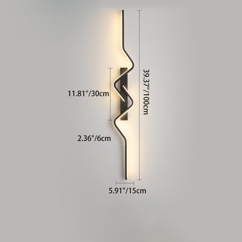 Vertical Aluminum PVC Iron Silicone LED Wall Scone Lamp