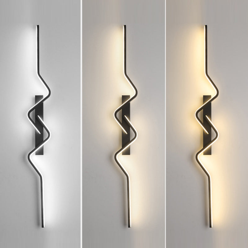 Vertical Aluminum PVC Iron Silicone LED Wall Scone Lamp