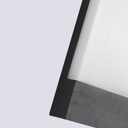 Outdoor Rectangular Iron Acrylic LED Wall Scone Lamp