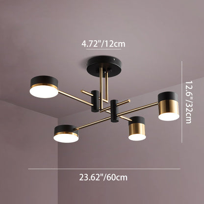 Modern Acrylic Iron Ceiling Light