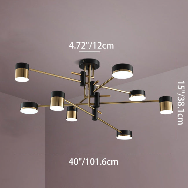 Modern Acrylic Iron Ceiling Light