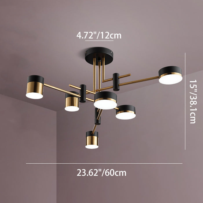 Modern Acrylic Iron Ceiling Light