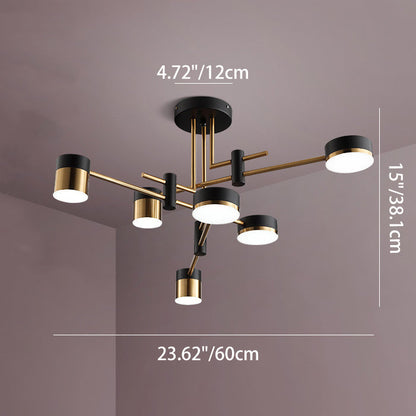 Modern Acrylic Iron Ceiling Light