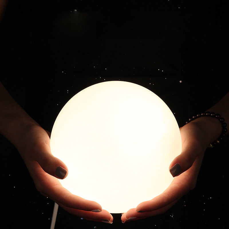Spherical Round Resin Glass 1-Light Wall Scone Lamp