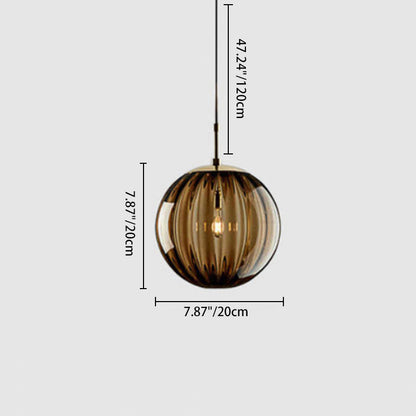Modern Glass Iron Pendant Light