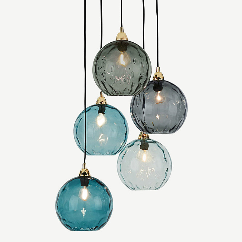 Modern Glass Iron Pendant Light