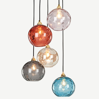 Modern Glass Iron Pendant Light