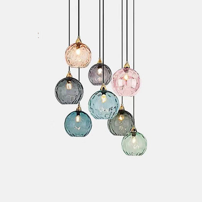 Modern Glass Iron Pendant Light