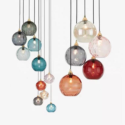 Modern Glass Iron Pendant Light