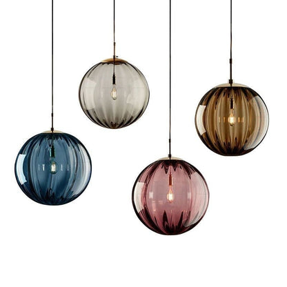 Modern Glass Iron Pendant Light
