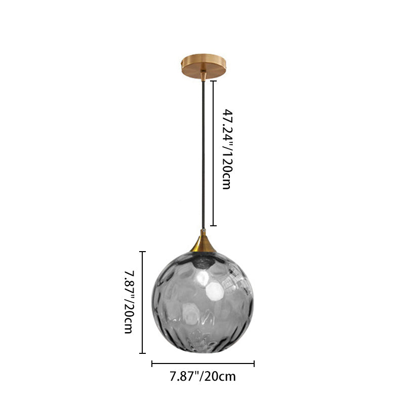 Modern Glass Iron Pendant Light