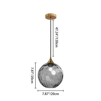 Modern Glass Iron Pendant Light
