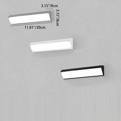 Waterproof Square Aluminum Acrylic LED Wall Scone Lamp