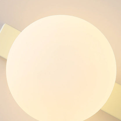 Rectangular Round Iron Glass 1-Light Wall Sconce Lamp