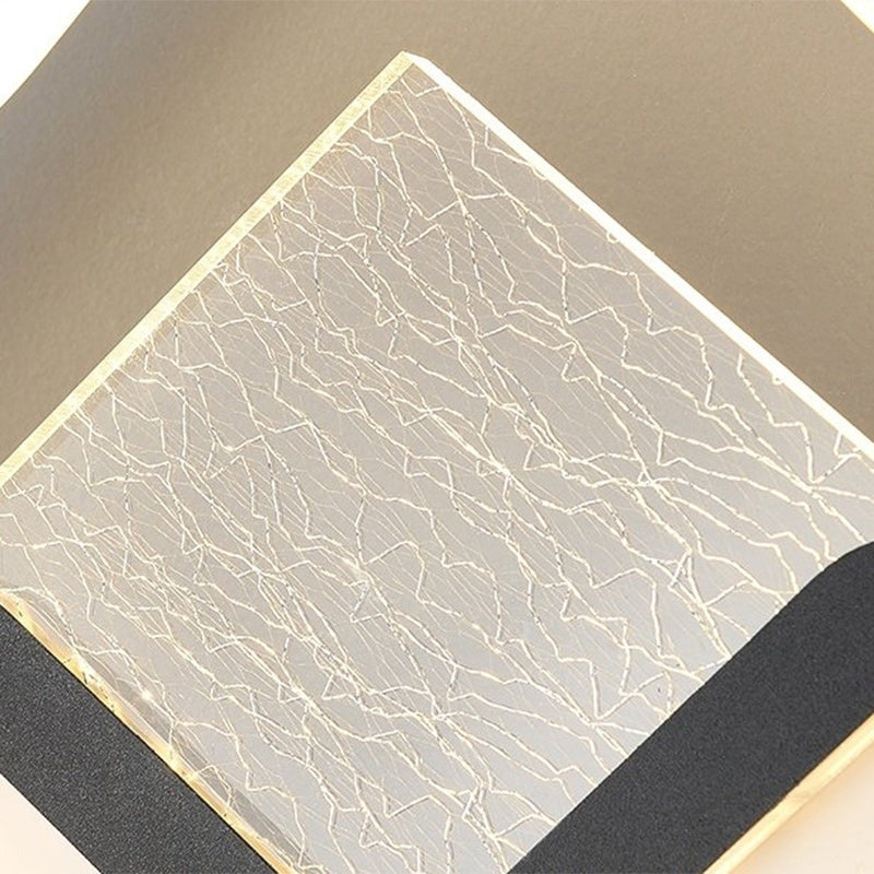 Rhombus Feather Iron Plastic Acrylic LED Wall Scone Lamp